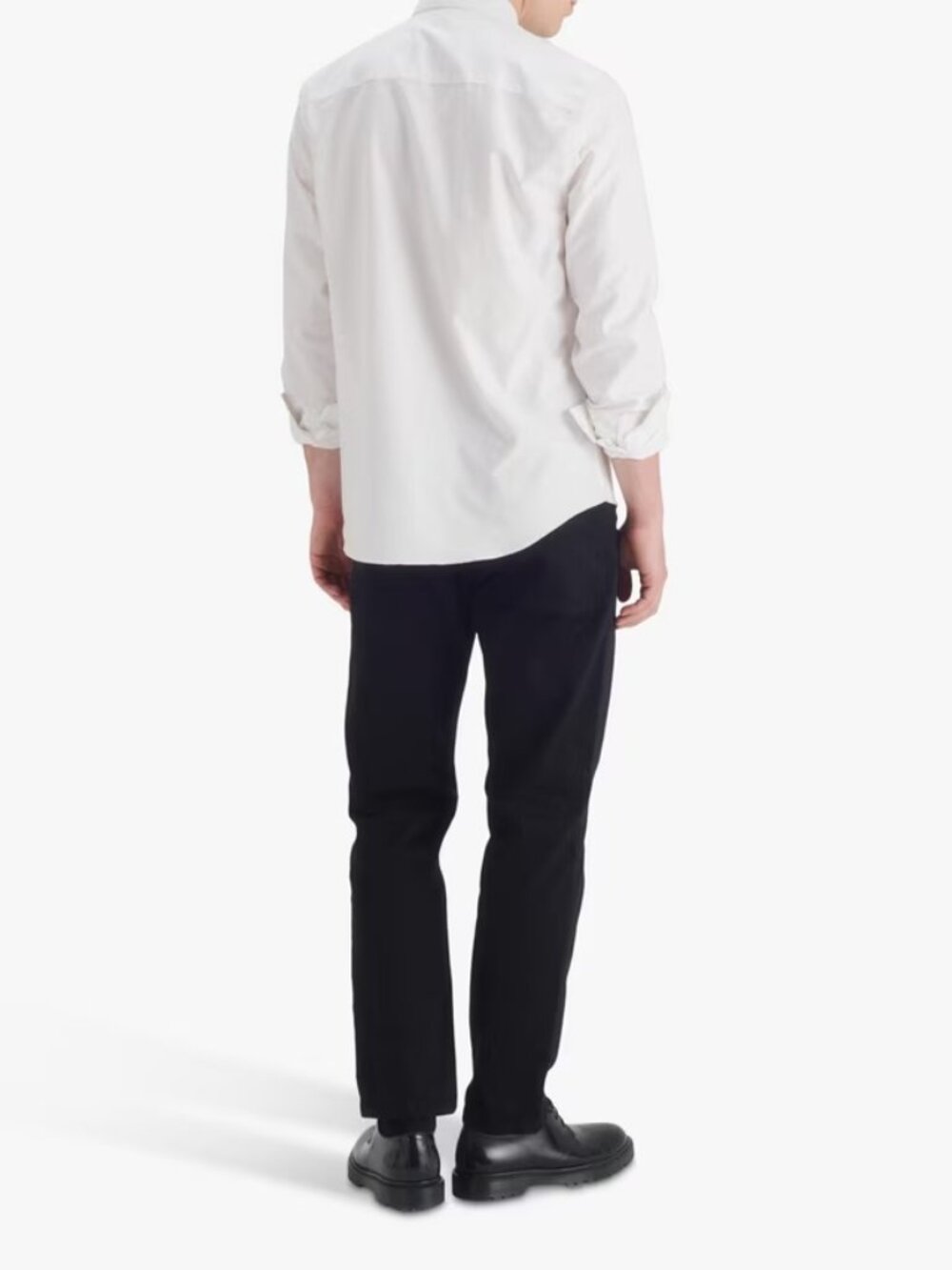 MAISON STANDARDS Peter Cotton Slim Fit Oxford White Shirtβ Size 42 - Picture 4 of 10